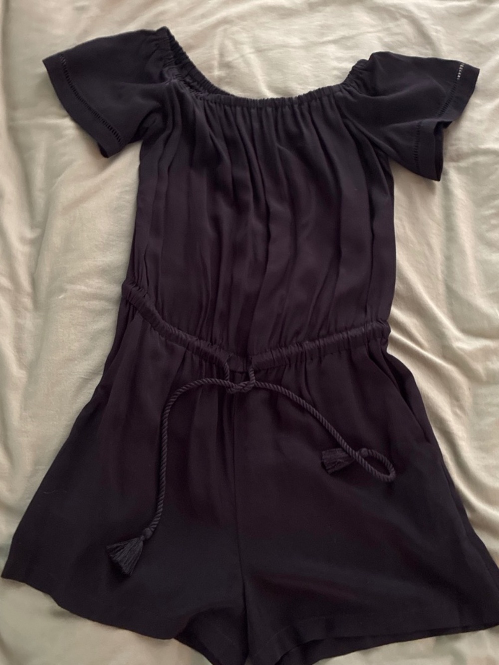 Loft off-shoulder romper